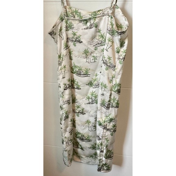 New Hippie Rose Spaghetti-Strap Satin Dress Size Medium - Picture 4 of 4